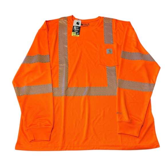 Carhartt Force High Visibility Long Sleeve Mesh Shirt - XL - Picture 2 of 4